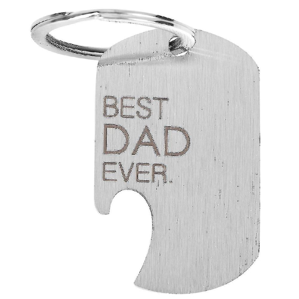 Bottle Opener Gift Minimalist Stainless Steel Keyrings For Daddy