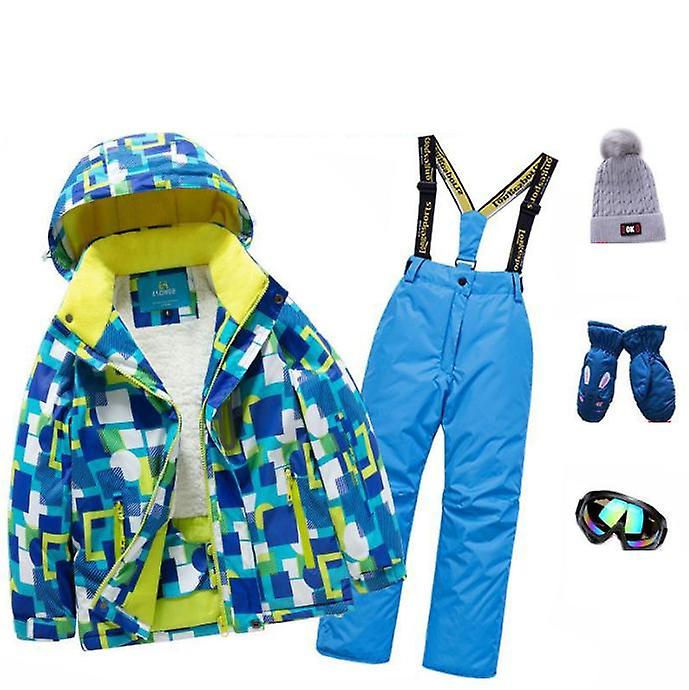Boy's Girl's Ski Snow Suit Waterproof 2-Piece Snowsuit