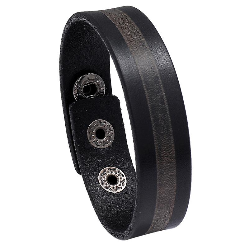 Bracciale In Pelle Da Uomo Trend Simple Retro Versatile Bracciale In Pelle Bovina New Fashion Punk Leather Bracelet Accessori