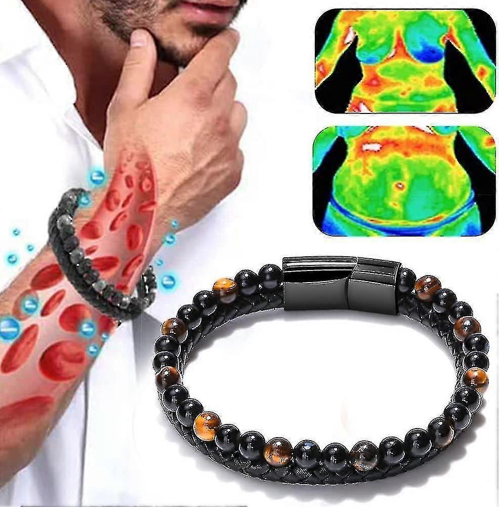 Braccialetti Di Perline Humanic + Pro Maxhematie Braccialetti Di Perline Maxhematie Umani Bracciale Per Terapia Di Titanio Terapia Termogenica Humanic + Bangles Per Le Donne