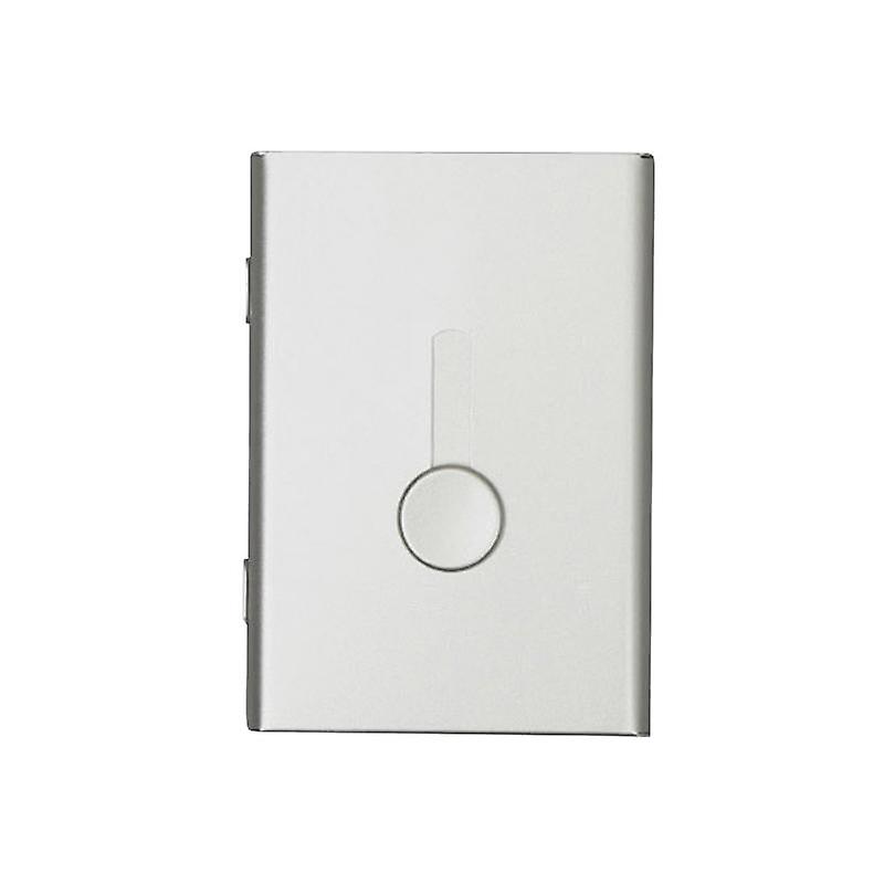 Business Card Holder Hand Push Card Case Bank Card Membership Package Metal Ultra Thin Business Card Packaging Box Organizer
