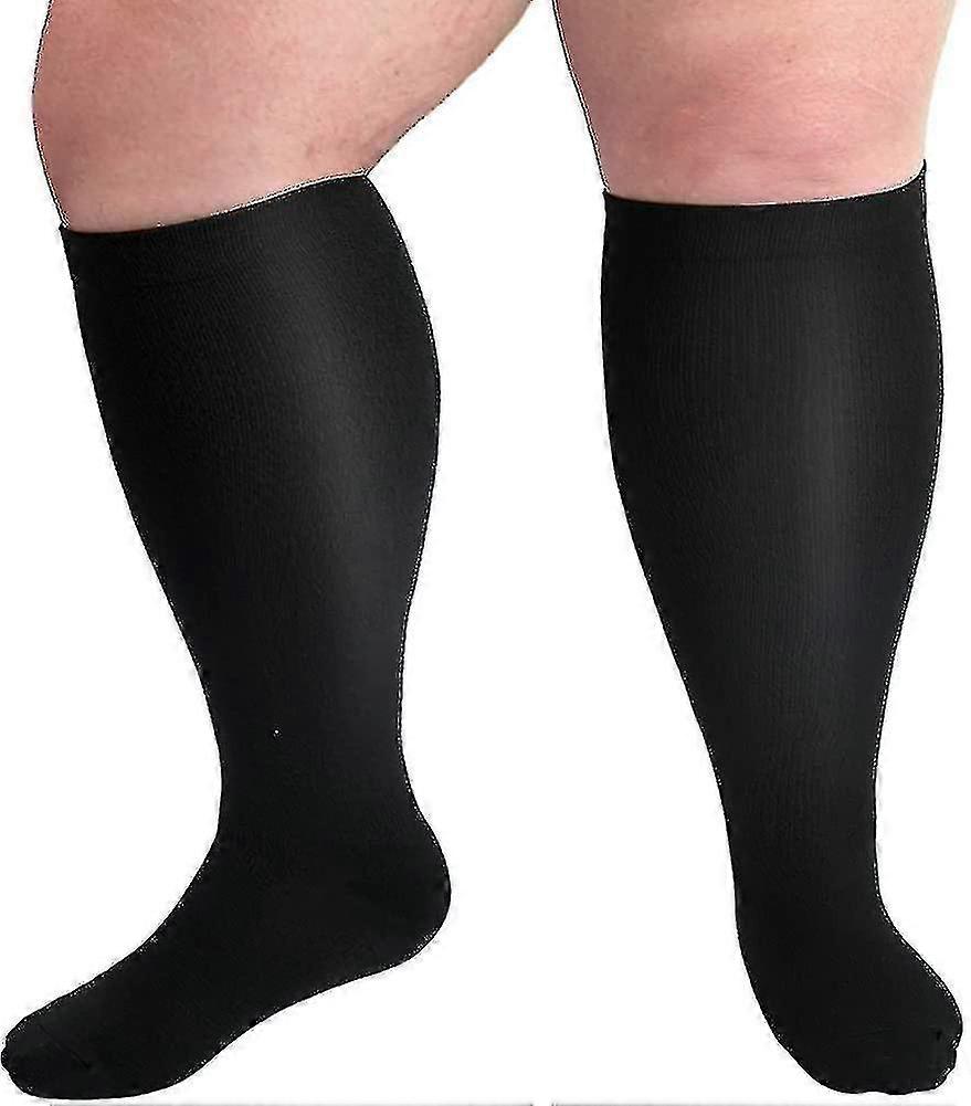 Calze a compressione Plus Size 20-30 Mmhg per uomini e donne Vitello largo Extra Largeper Circulat