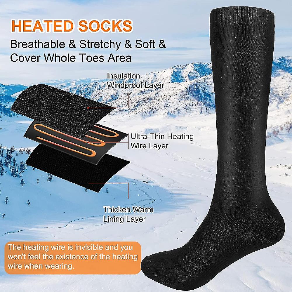 Calze riscaldate Calze elettriche ricaricabili a batteria Uomini Donne Calze riscaldanti