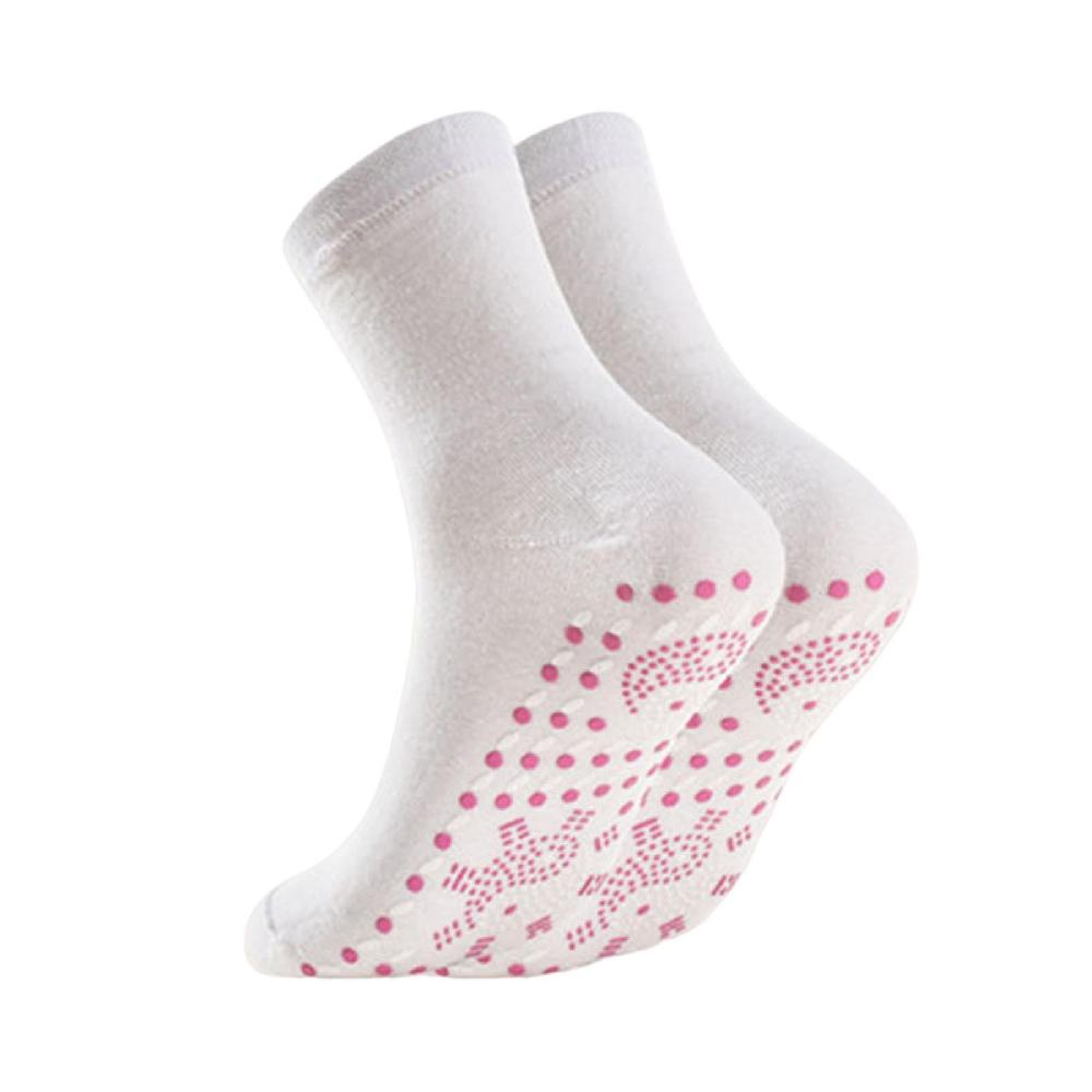 Calzini di terapia di autoriscaldamento in cotone Cabina calda a maglia spessa Calzini morbidi dell'equipaggio accogliente per regalo di compleanno di San Valentino