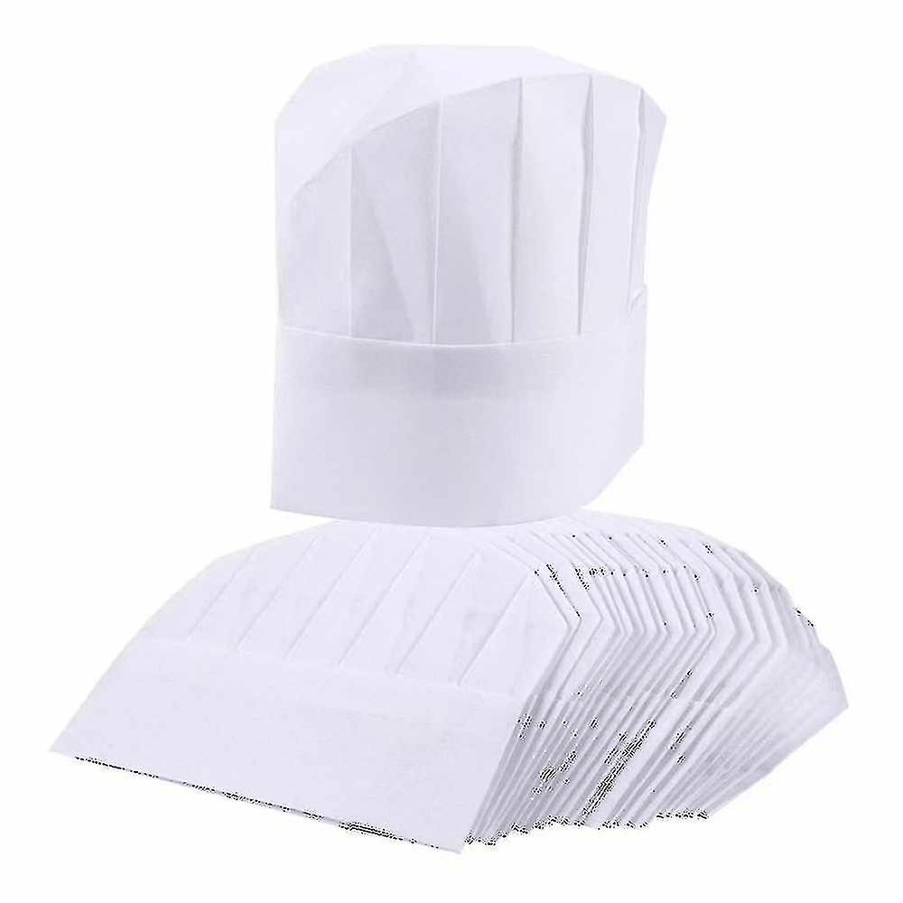 Cappelli da Chef Confezione da 20 Monouso Bianco Chef Toques 23cm