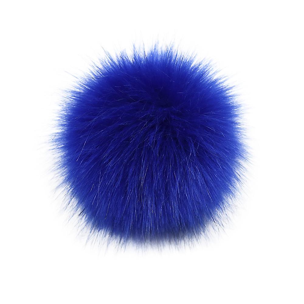 Cappelli da maglia fai-da-me Accessires-finta pelliccia finta Pom Pom Ball con pulsante a pressione