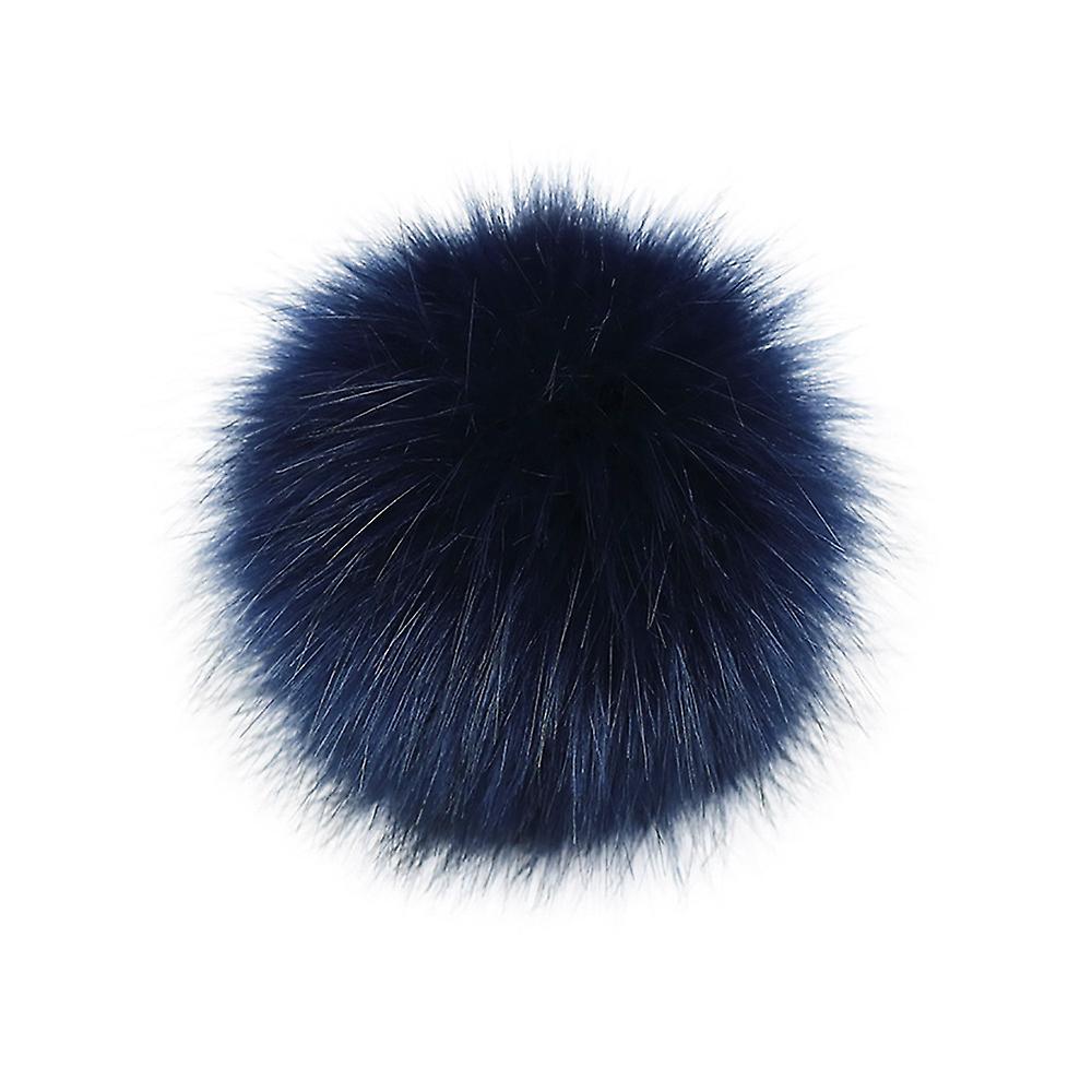 Cappelli da maglia fai-da-me Accessires-finta pelliccia finta Pom Pom Ball con pulsante a pressione