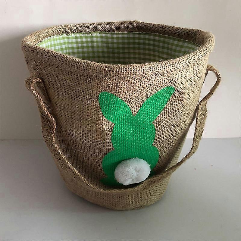 Cesto di Pasqua Juta Gesù Day Tote Bag Pratico Decorazione Pasquale Bunny Basket