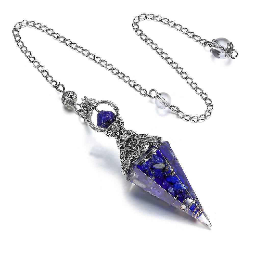 Chakra Cristallo Pendolo Esagonale Reiki Guarigione Punti di Cristallo Pietra preziosa Dowsing Pendolo per divinazione Scrying Wicca