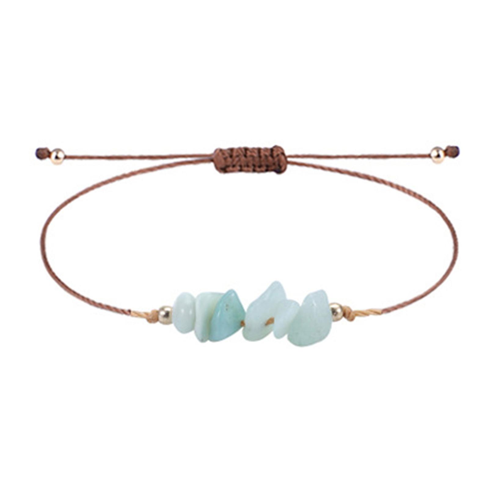 Charm Bracelet Handmade Braided Boho Jewelry Sliding Closure Stackable Bracelets for Women Men Gifts