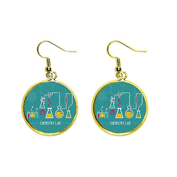 Checal Reaction Tool Chestry Ear Dangle Golden Drop Orecchino Gioielli Donna