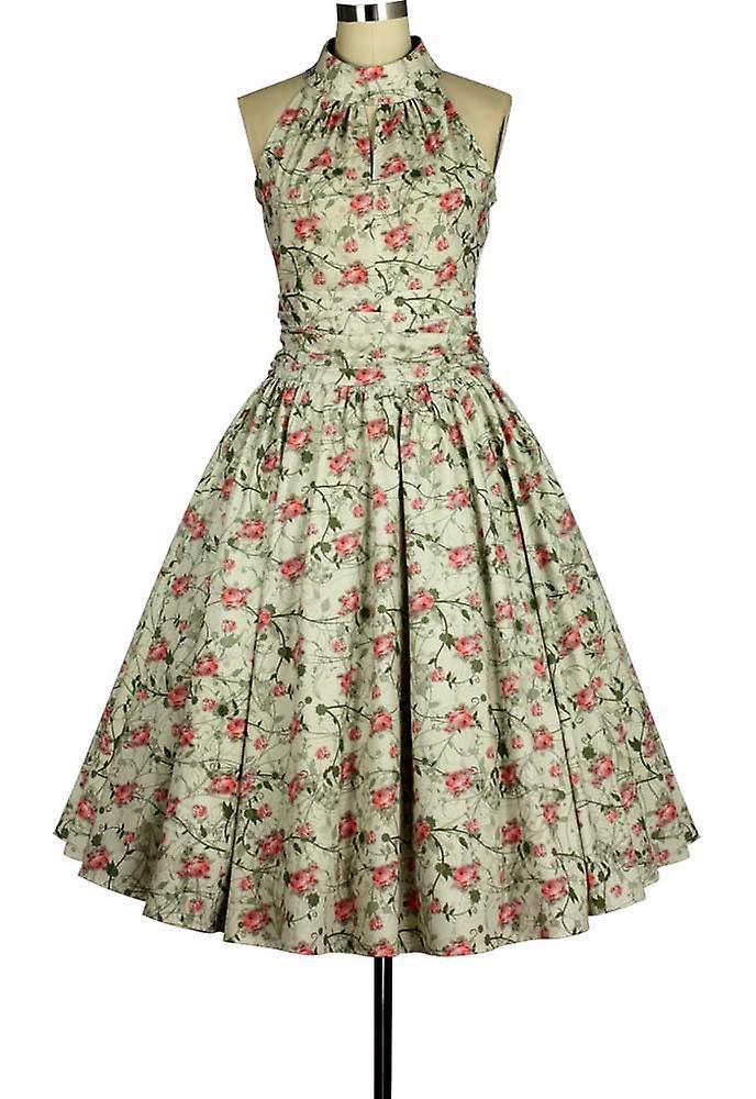 Chic Star Sleeveless Dress In Yellow/Floral