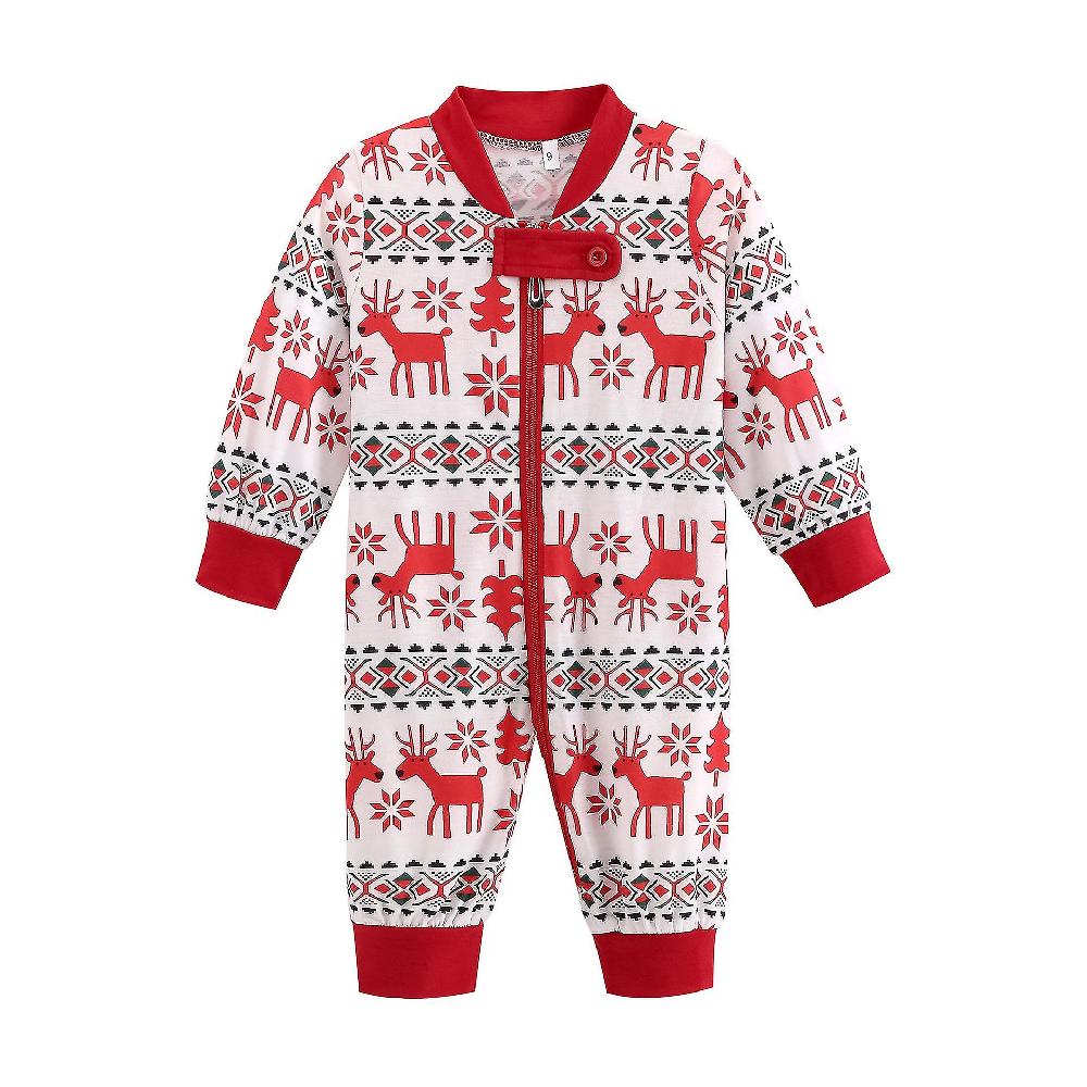 Christmas Family Matching Pajamas Pajamas Suit Holiday Children's Pajamas-18m