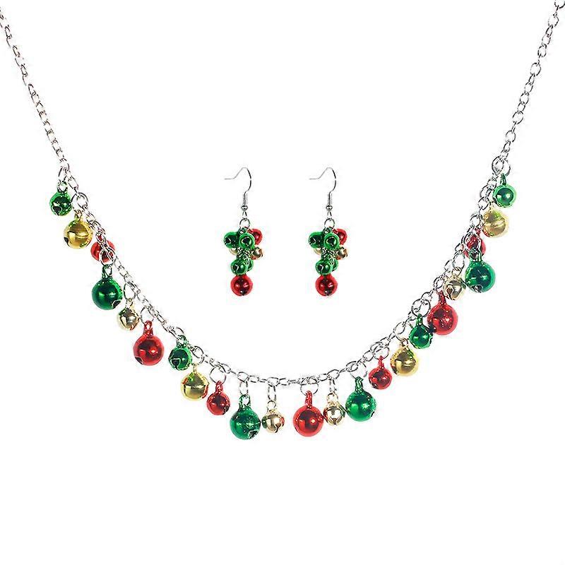 Christmas jewelry set 1 pair of Xmas jingle bell