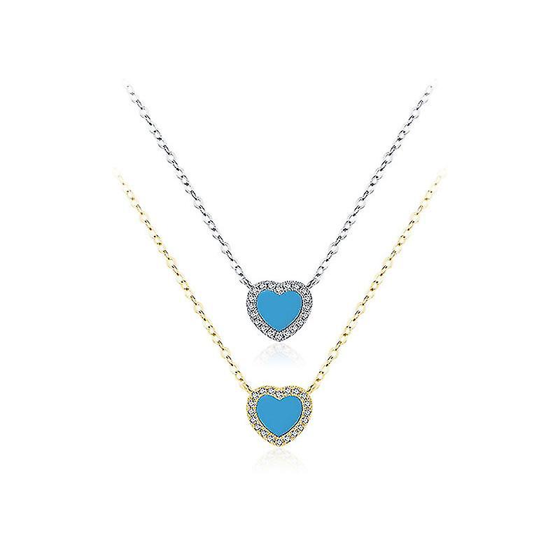 Ciondolo Cuore Turchese Gioielli Da Donna Regalo di San Valentino