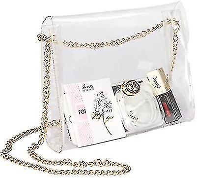 Clear Purse For Women Clear Bag Stadium Approved See Through Clear Handbag For Concerts Sports Events