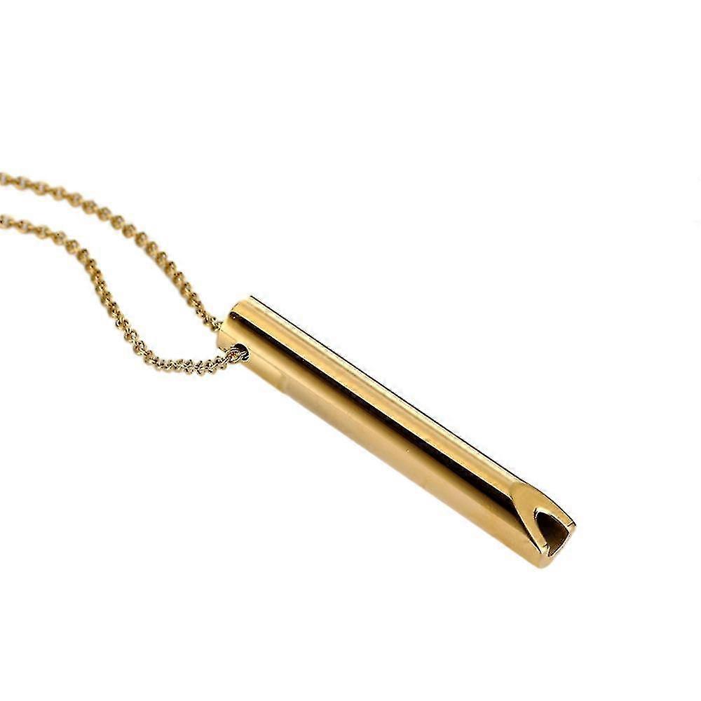 Collana Breathlace Smettere Di Fumare Collana In Acciaio Inox Mindful Breathing Per L'ansia Calma Harmony Collana Anti-fumo - Oro - Codice Prodotto 47014