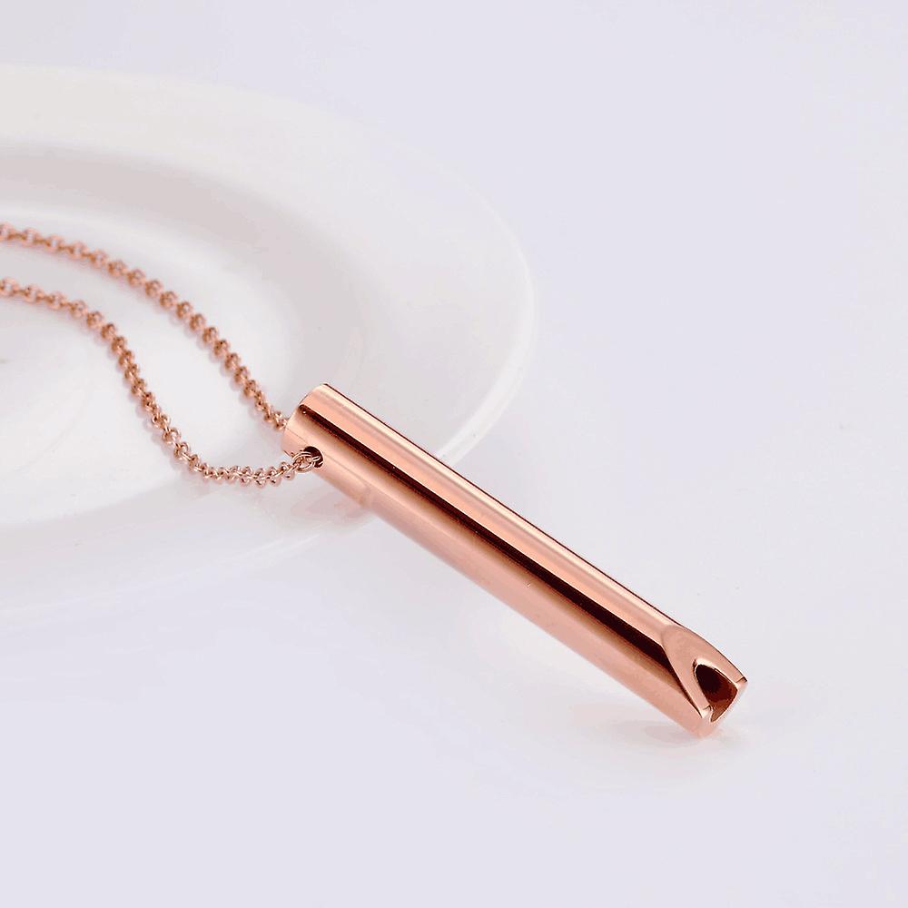 Collana di ansia in acciaio inossidabile articoli per alleviare l'ansia collana di respirazione consapevole la collana per ansia stress meditazione di sollievo dall'attacco di panico T