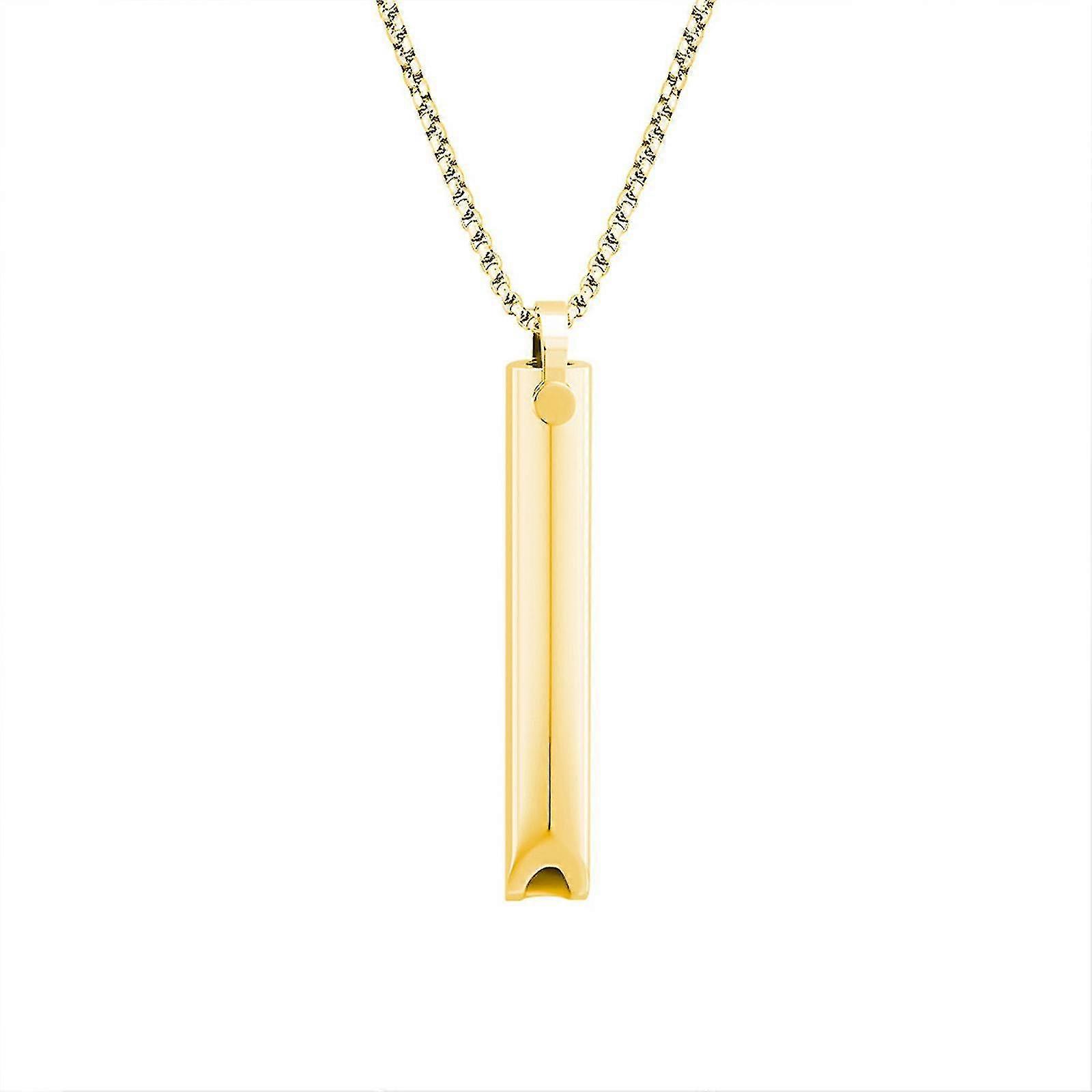 Collana Di Respirazione Collane Di Sollievo Dall'ansia Collana Di Respirazione Smetti Di Fumare Collana Di Respirazione Calma Per L'ansia Consapevole Meditazione Oro-Prodotto