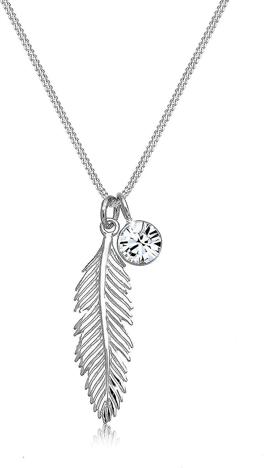 Collana Pendente In Piuma Di Cristallo Collana In Argento Da Donna Catene In Argento Da Donna Gioielli Da Donna