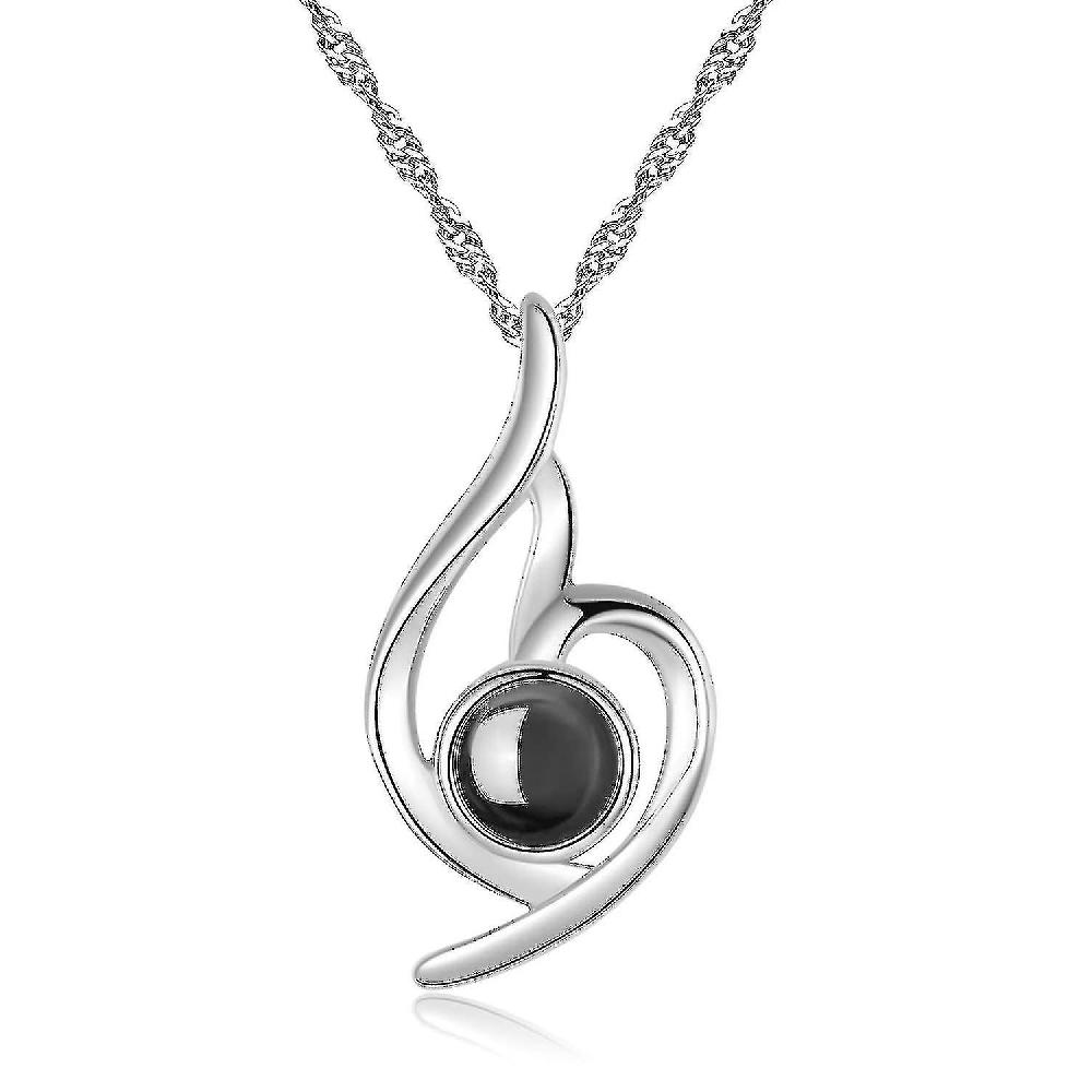 Collane in argento per le donne 925 Steing Ciondolo in argento utilizzare nanotecnologia regali perfetti per le donne (wanan)