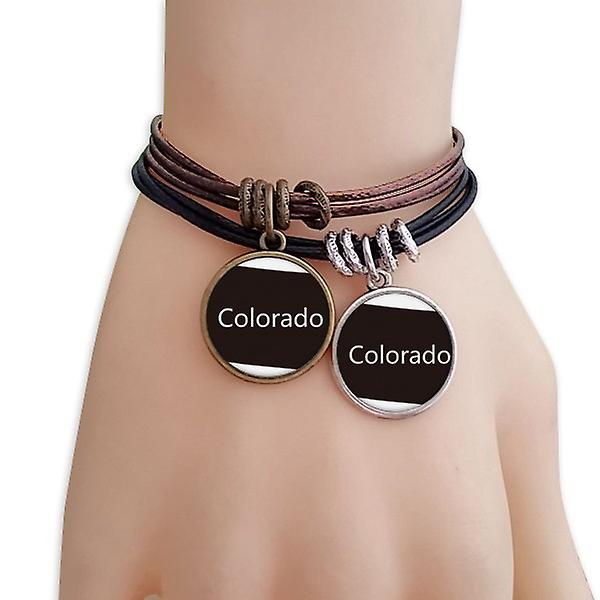 Colorado America Usa Mappa Contorno Braccialetto