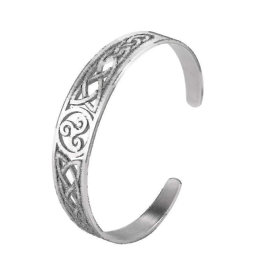 COOLTIME Salute Magnetica In Acciaio Inossidabile Bracciale Nodo Irlandese Modello Amuleto Talismano Acciaio Inossidabile Bracciale