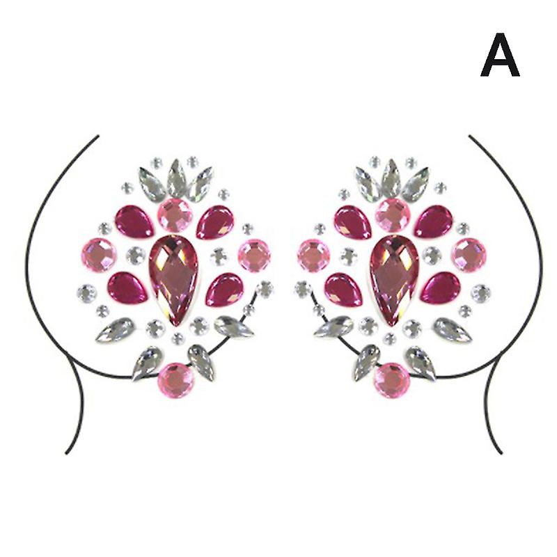Copertura capezzolo Crystal Bra Stickers Adesivo Diamond Beads Breast Pasties Sticker
