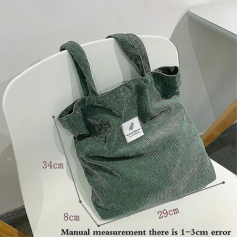 Corduroy Bag Tote Bag Shoulder Bag Shopping Tote Bag