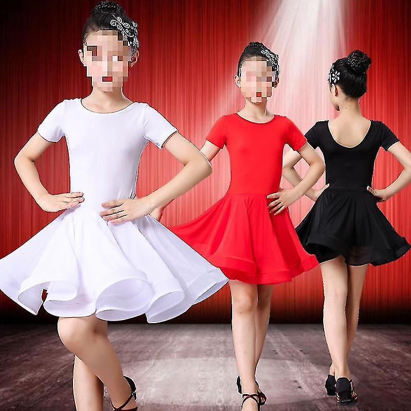 Costume da ballo latino per bambini Gonna da ballo per ragazze Pratica Vestito Per ragazze Concorso di danza Performance Costume