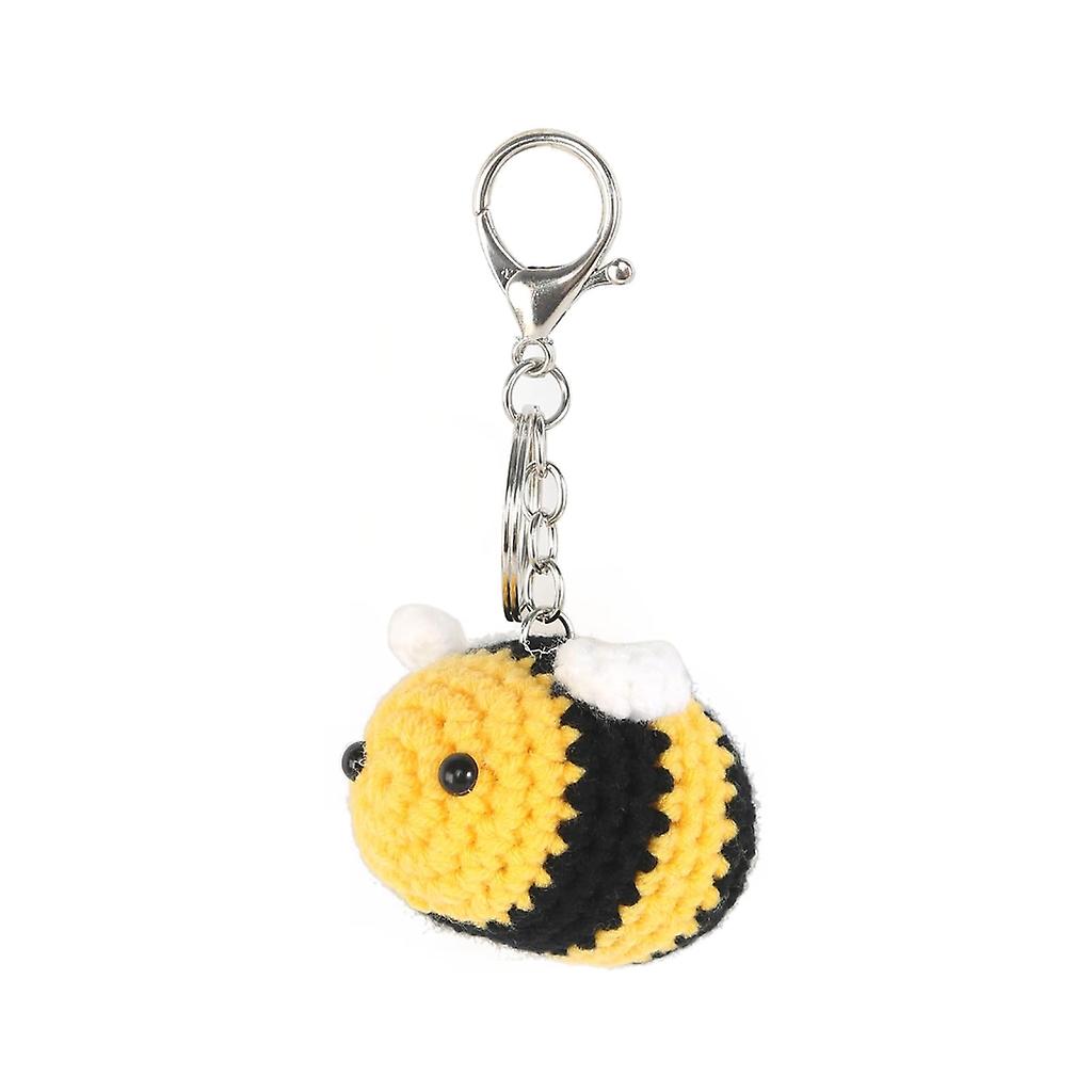 Cotton Cute Keychain 3D Crochet Handmade Animal Keyring Handbag Bag Purse