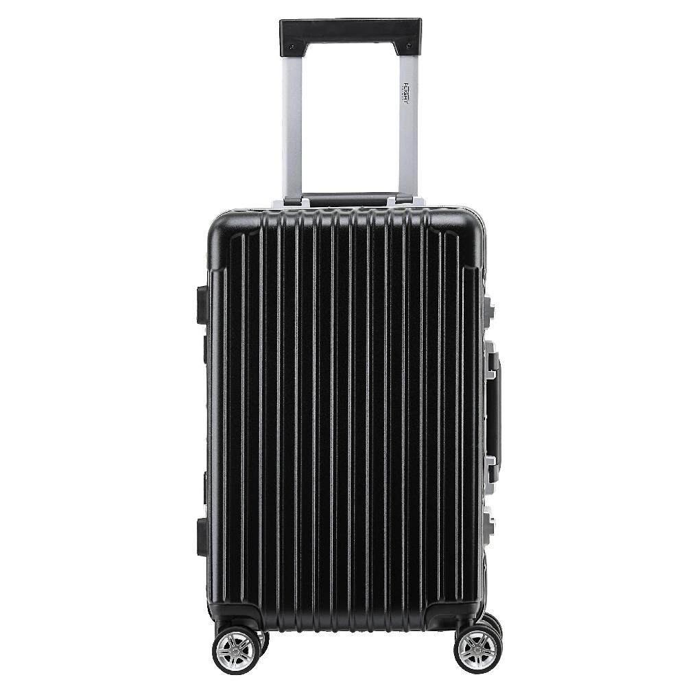 Deluxe Cabin Suitcase Built-in Lock Lightweight Hard Shell Carry On Hand Luggage