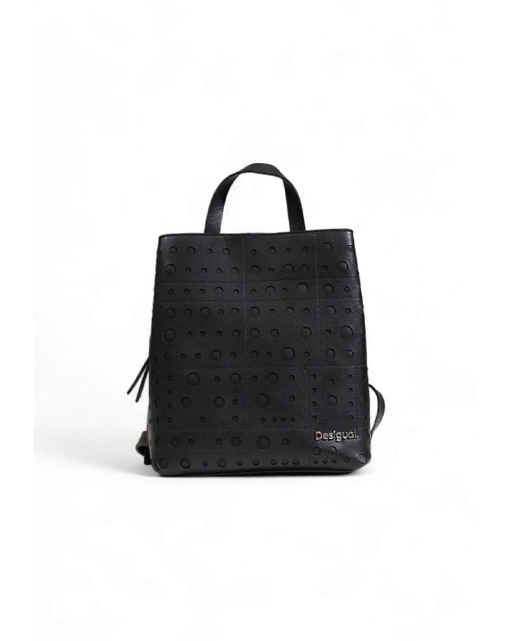 Desigual Women's Embossed Black Backpack