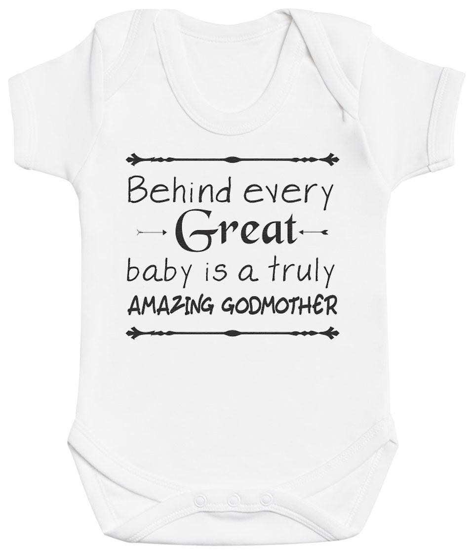 Dietro ogni grande bambino c'è una fantastica madrina - body per bambini Awo-30704