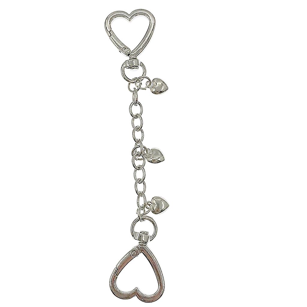 Double Headed Heart Lobster Buckle Chain for DIY Jewelry Phone Case Decoration