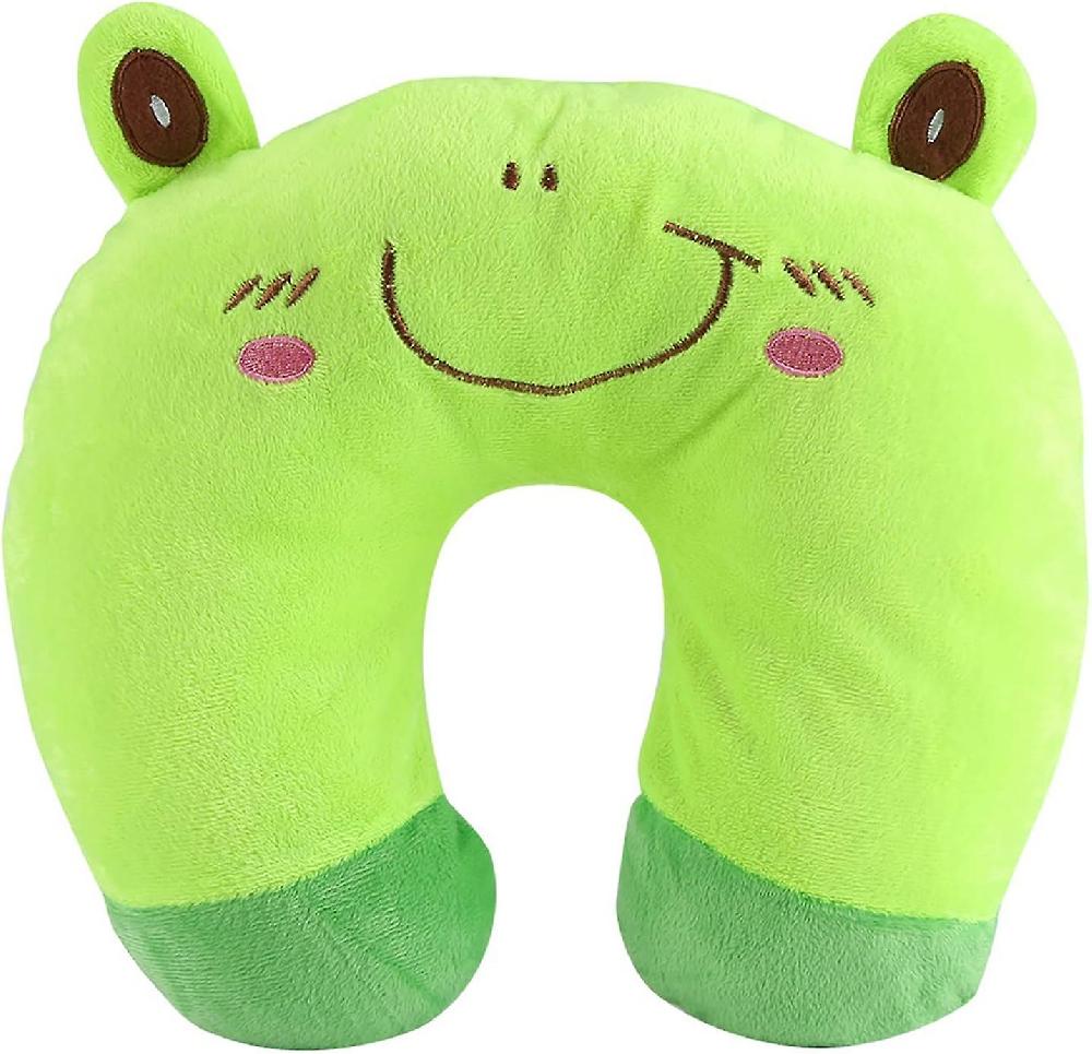 Dww-Oreiller Cervical (grenouille) Oreiller Cervical De Voyage En Coton PP Animal Appui-tte Souple En Forme De U