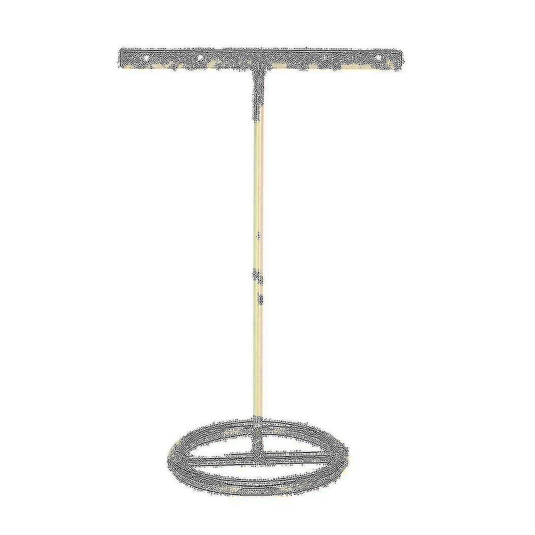 Earrings Display Stand Gold Earrings Display Rack T-shape Earrings Showcase Golden Large