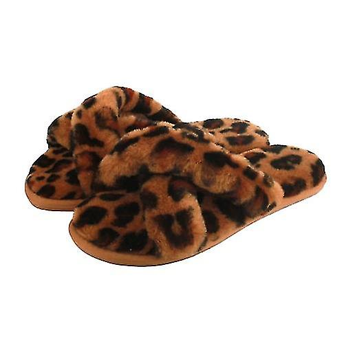 Eastern Counties Leather Womens/Ladies Delilah Leopard Print Sheepskin Slippers