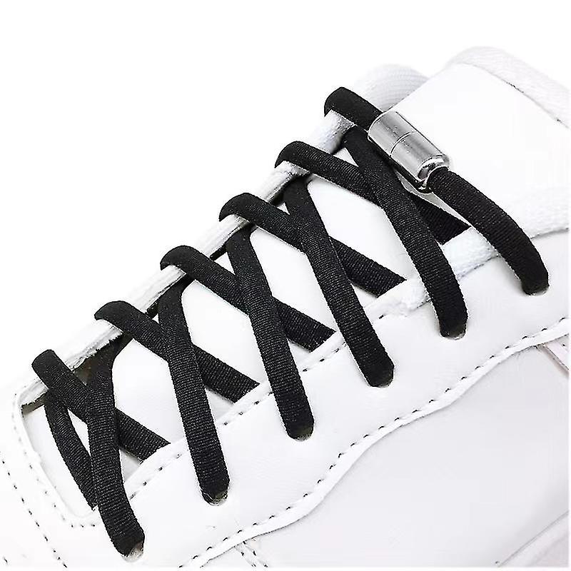 Elastico Senza cravatta Lacci per scarpe Lacci per scarpe a semicerchio per bambini e scarpe da ginnastica per adulti Shoelace Quick Lazy Metal Lock Lacci Stringhe per scarpe Stringhe