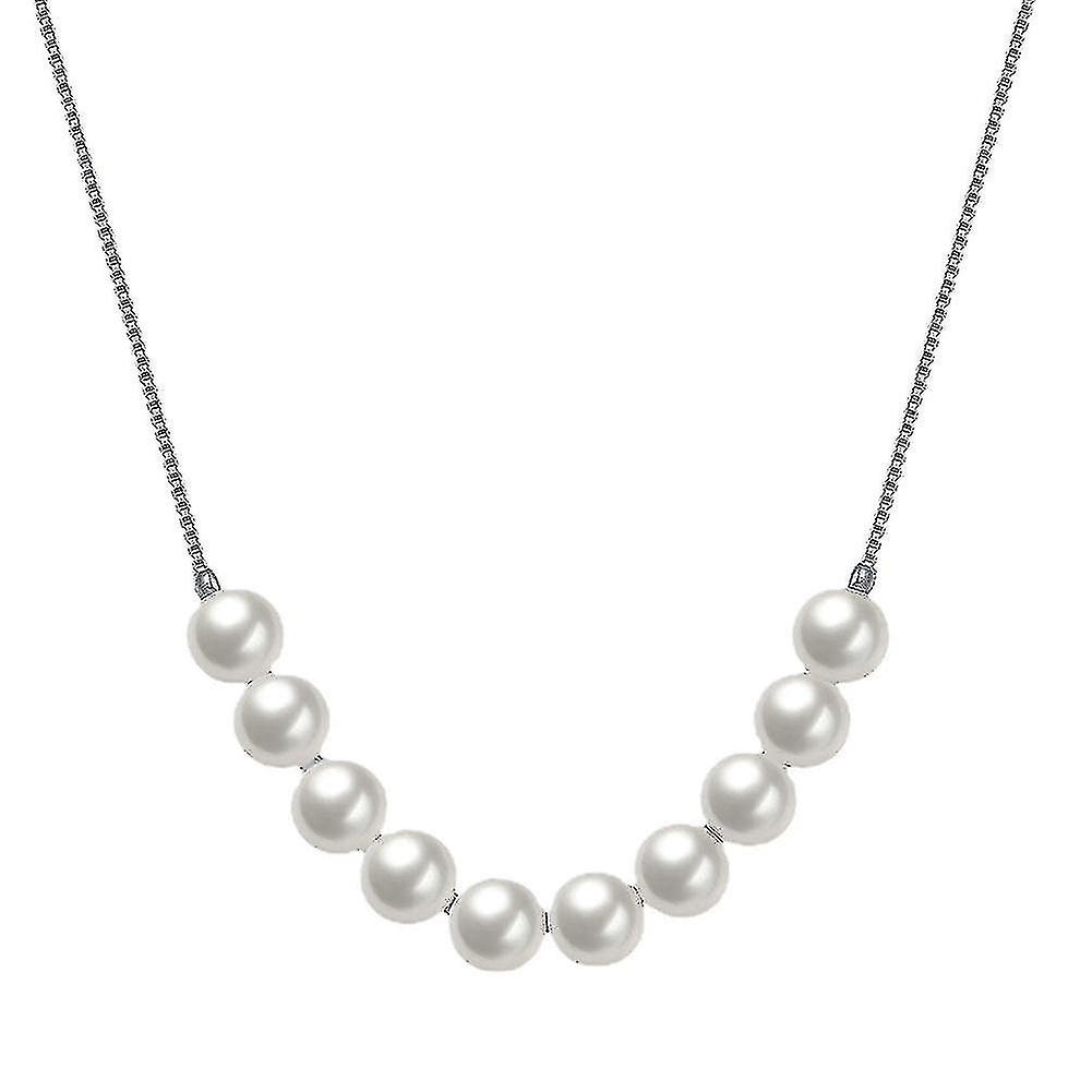 Elegant Women Necklace Simple Pearl Vintage Ornament