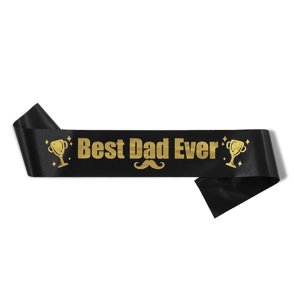 Etiquette Strap Comfortable To Wear Soft Exquisite Happy Fathers Day Shoulder Strap Ribbon Festival Supply