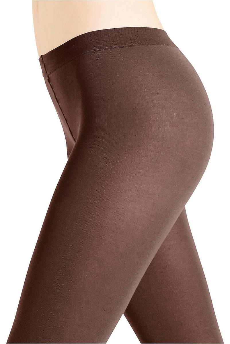 Falke Cotton Touch Leggings - Maroon Brown
