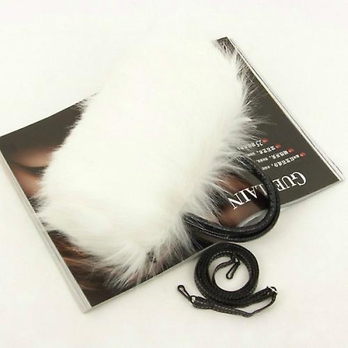 Fashion Lady Pu Leather Faux Fur Handbag Shoulder Bag