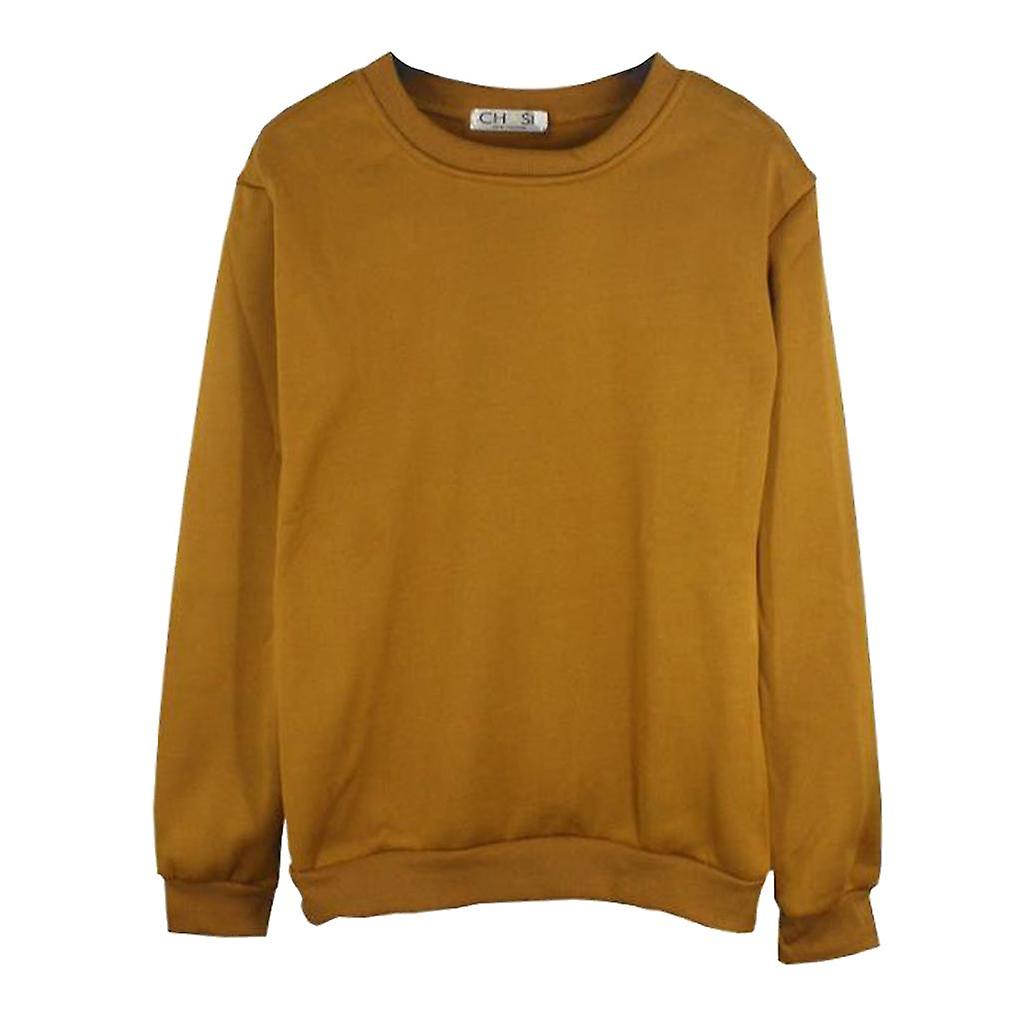 Felpa Uomo Uomo Girocollo In Pile Semplice Pullover Girocollo Maglione 4xl