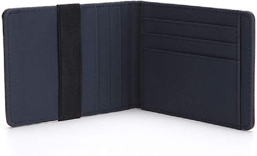 Fida&moon Slim Minimalist Front Pocket Rfid Blocking Leather Wallets For Men Women (blue) Blue
