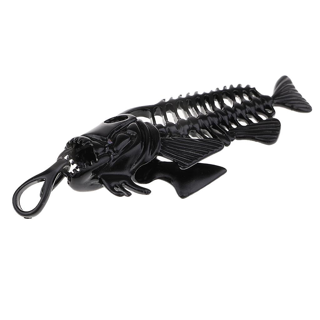 Fish Skeleton Bone Shape Charms Pendants Jewelry Making Accessories Black