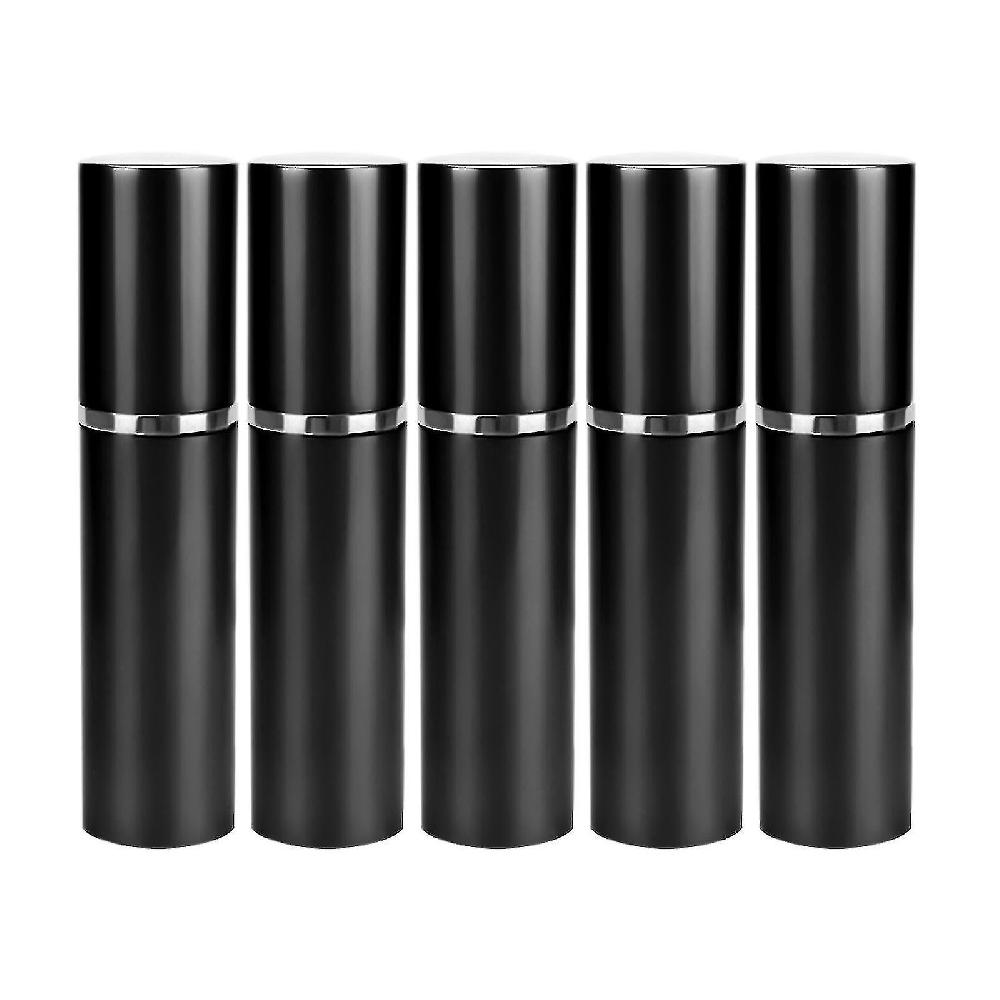 Flacone Spray Per Profumo Portatile In Alluminio Da 10 Ml Da Viaggio - Mini Atomizzatore Ricaricabile Per Uso Cosmetico (5 Pezzi)
