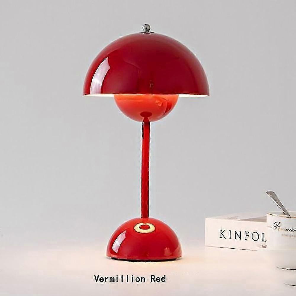 Flower Bud Table Lamp Wedding Room Bedroom Desk Decoration Lamp Bedside Lamp (Rechargeable)