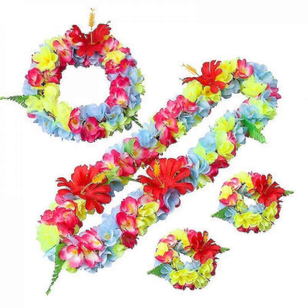 flower garland 4 piece set of beach travel decorations(set3)