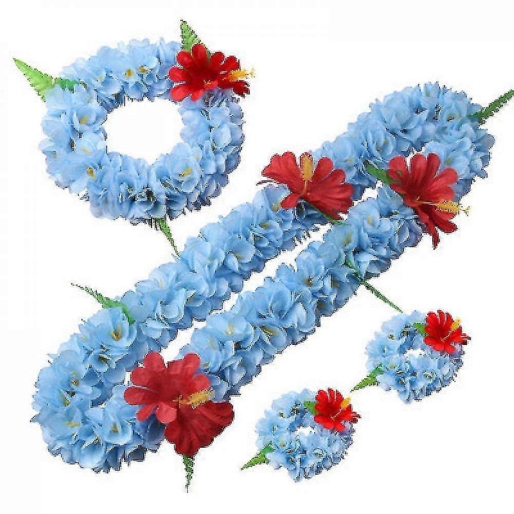 flower garland 4 piece set of beach travel decorations(set2)